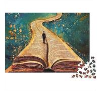 Libro Abierto Camino Fantástico Puzzle de 1000 Piezas Papel Puzzle para Adultos Puzzle para Toda la Familia Relajación Hogar Regalo 70x50cm/1000pcs
