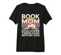 Libro Amante De Los Perros Pasando Páginas con Mi per Camiseta Premium