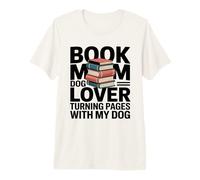 Libro Amante De Los Perros Pasando Páginas con Mi per Camiseta Premium