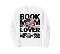 Libro Amante De Los Perros Pasando Páginas con Mi per Sudadera