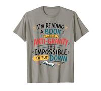 Libro Anti Gravedad Broma Divertido Lectura Juego de Palabras Cita Camiseta