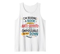 Libro Anti Gravedad Broma Divertido Lectura Juego de Palabras Cita Camiseta sin Mangas