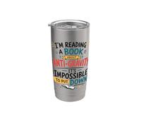 Libro anti gravedad broma divertido lectura juego de palabras cita Vaso térmico de acero inoxidable de doble pared