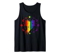 Libro Arcoíris con Estrellas y Fases de Luna Orgullo LGBT Camiseta sin Mangas