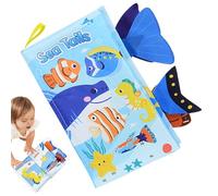 Libro arrugado para bebés,Libro suave para bebés | Lindo libro de tela arrugada Libros sensoriales para bebés - Juguetes de educación temprana, libros interactivos creativos para niños pequeños, para