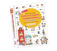 Libro bilingüe interactivo para hablar incluye 500 palabras de vocabulario, 18 categorías Libro de habla de ilustración en inglés para niños