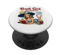 Libro Chica Verano Leemos Al Amanecer PopSockets PopGrip Adhesivo