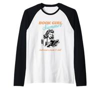 Libro Chica Verano Lindo Lectura Estética Amante Camiseta Manga Raglan