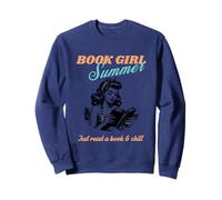 Libro Chica Verano Lindo Lectura Estética Amante Sudadera