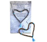 Libro Códigos Sagrados con Japa Mala de 45 Cuentas para la practica