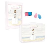 Libro Comunión ARGUVAL Niñas Playa 47573 Huellas + Maletín