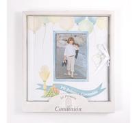 Libro comunión niño Globos con Portada Personalizable con tu Foto| Medidas Libro 29 x 27 cm, tamaño Foto 10 x 15 cm| Arguval