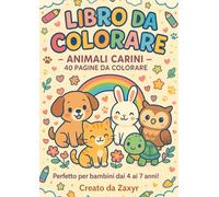 Libro da colorare "Animali Carini"