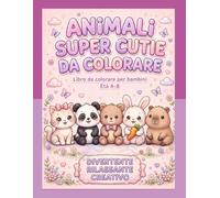 libro da colorare di animali super cute