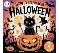 Libro da colorare di Halloween | Libro da colorare spettrale per piccoli artisti dai 4 anni in su | 50 motivi creativi di Halloween da colorare | Promuove la creatività e le capacità cognitive