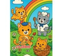 Libro da Colorare Gattini per Bambini Piccoli: Divertente libro da colorare per bambini dai 2 ai 4 anni con teneri gattini