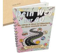 Libro de 40 cumpleaños con datos del año 40, con datos del año desde el nacimiento hasta los 40, página de dedicación personal, idea de regalo para 40 cumpleaños