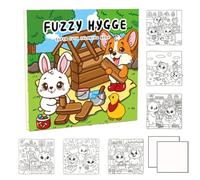 Libro de 48 hojas para colorear multifunción, libro de colores para el estrés de la Relief, Animal Coloring Pages for Adults, Relaxation Coloring Book, Birthday Coloring Book Gift 8,27 x 8,27 pulgadas
