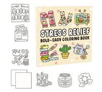 Libro de 48 hojas para colorear multifunción, libro de colores para el estrés de la Relief, Animal Coloring Pages for Adults, Relaxation Coloring Book, Birthday Coloring Book Gift 8,27 x 8,27 pulgadas