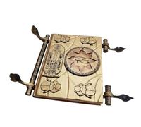 Libro de accesorios para momias - 8 x 6 x 2 pulgadas | Libro de utilería de The Dead | Adorno para momias malvadas, recuerdos, recuerdos coleccionables del antiguo Egipto
