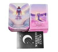 Libro de acompañamiento de baraja de tarot con energía de ángeles, juguetes de adivinación espiritual