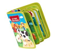 Libro de Actividad para niños, Busy Felt Board, Colorful Interactive 3D Animal Scene Early Education Toy for Children, Boys, Girls, Travel or Home Use, Cradle Preschool Bedroom Setup, 1 pieza