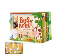 Libro de actividades de papel reutilizable para preescolar con calcomanías 3D, carpeta de aprendizaje educativa para niños de 3 a 5 años, sensorial para cumpleaños, viajes y celebridades del día del