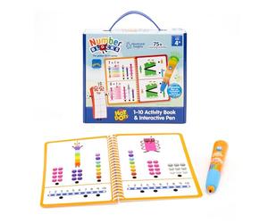 Libro de Actividades del 1 al 10 y bolígrafo Interactivo Hot Dots® Numberblocks de Learning Resources, Incluye más de 75 Ejercicios, Regalos de los Numberblocks, 4+ años