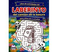 Libro de actividades del laberinto del camión de la basura para niños de 4 a 8 años, divertidos rompecabezas para el desarrollo cognitivo de los niños: Ejercicios y juegos cerebrales para niños