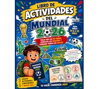 LIBRO DE ACTIVIDADES DEL MUNDIAL 2026: ¡Viaja por los 48 países, completa los desafíos y consigue todos los sellos! pasatiempos, sudokus, sopas de letras, diferencias, laberintos y muchos más.