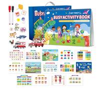 Libro de actividades, libro de trabajo educativo, aprendizaje interactivo, desarrollo de habilidades para viajes, ilustraciones coloridas, actividades de libro para niños, niños pequeños, niñas, 11.4