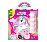 Libro de actividades para colorear con purpurina 3 en 1