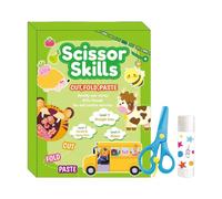 Libro de Actividades para con Tijeras Juguete Para Aprender Manualidades