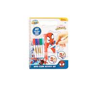 Libro de actividades Spidey Wipe-Clean | Libro para colorear borrable para niños a partir de 3 años | 40 páginas con motivos de Spidey & Friends | Juguete educativo con 5 bolígrafos | Actividad para