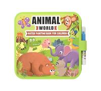 Libro De Acuarela - Cuaderno De Ejercicios De Pintura Reutilizable Para, Juego De Arte | Añadir Agua Para Revelar Colores Brillantes, Juego Educativo Para Niños Y Niñas, Cumpleaños