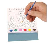 Libro De Acuarela - Cuaderno Dibujo Incluye Pincel | Cuaderno De Bocetos Para Principiantes, Actividades Educativas Preescolares Para Niños Pequeños
