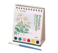 Libro De Acuarela | Kit De Acuarela Reutilizable Vertical Para Viajes - Actividades Preescolares, Cuaderno De Dibujo Portátil Para Viajes