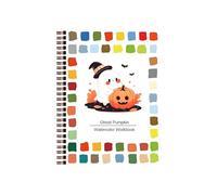 Libro de acuarelas - Libro para colorear de Halloween - con agua libro y juego de dibujo creativo Actividades para viajes, camping, lecciones de arte