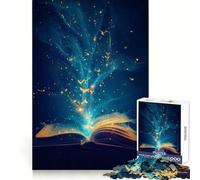 Libro de Acuarelas para Adultos, Rompecabezas de 1000 Piezas, estimula la Memoria, pasatiempo Tranquilo, Corte de Calidad, Sorpresa de cumpleaños (50x75cm)
