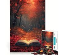 Libro de Acuarelas Rompecabezas 1000 Piezas Juego Divertido sin Rebabas Piezas de Corte Limpio portátil Ideal para Viajar (38x52cm)