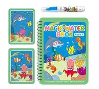 Libro de Agua para Dibujar - Libro de Pintura con Agua para Niños Pequeños de 1 a 3 Años - Juego de Dibujo y Pintura para Aprendizaje, Regalo Educativo para Cumpleaños o Pascua