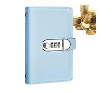 Libro de ahorros, libro de desafíos de dinero - Planificador presupuestario de piel sintética tamaño A6 con 100 sobres, bolsillo transparente, rastreador de gastos para organizaciones financieras