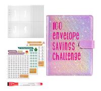 Libro de ahorros, planificador de presupuesto, libro de desafíos de larga duración, planificador de presupuesto portátil resistente al desgarro para familiares, amigos y niños