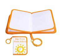 Libro de Álbum de Fotos Niños - 14 x 18 cm Cubierta de tela Sol Motivo Libro de recortes con Ojal - Libro de Álbum De Fotos,Para Niñas Familia Año Nuevo Embarazo Nacimiento Navidad Casa