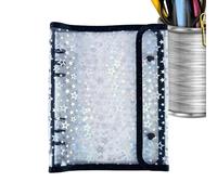 Libro de almacenamiento de calcomanías, álbum de PVC de gran capacidad, soporte de calcomanías con fundas transparentes, organizador de colección con páginas fáciles, suministros de manualidades de