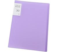 Libro de almacenamiento de diamantes morados, libro de almacenamiento de imágenes de diamante A4 para 60 fotos de diamantes, carpeta de cartera de diamantes de 30 páginas para kits de imágenes de