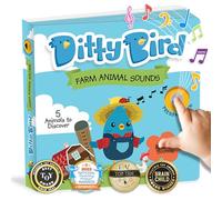Libro de Animales de Granja Ditty Bird para Niños | Realista, interactivo y musical. ¡Perfecto para amantes de la granja de 1 a 3 años!