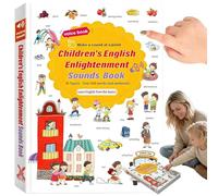 Libro de aprendizaje de audio de 500 palabras, libros de sonido de palabras en inglés, libros de audio interactivos, aprende vocabulario de 18 temas diarios, más de 500 palabras hablando, divertido