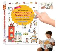 Libro de aprendizaje de audio de 500 palabras para niños pequeños, nuevos libros de sonido en inglés para niños, aprende 18 temas diarios de vocabulario, más de 500 palabras hablando libros de audio