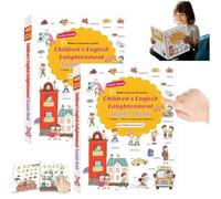 Libro de aprendizaje de audio de 500 palabras para niños pequeños, nuevos libros de sonido en inglés para niños, aprende 18 temas diarios de vocabulario, más de 500 palabras hablando libros de audio
